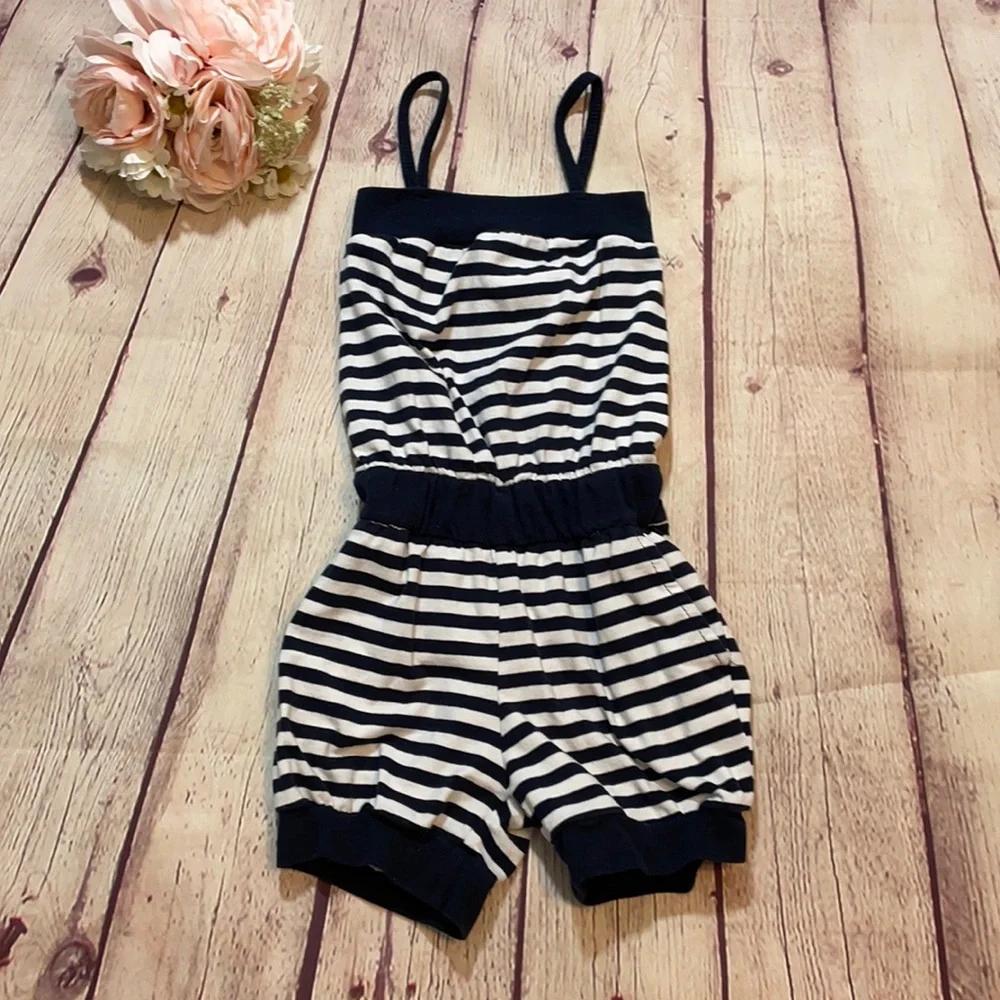 🌸 Blu Mediterranean Lifestyle Striped Romper